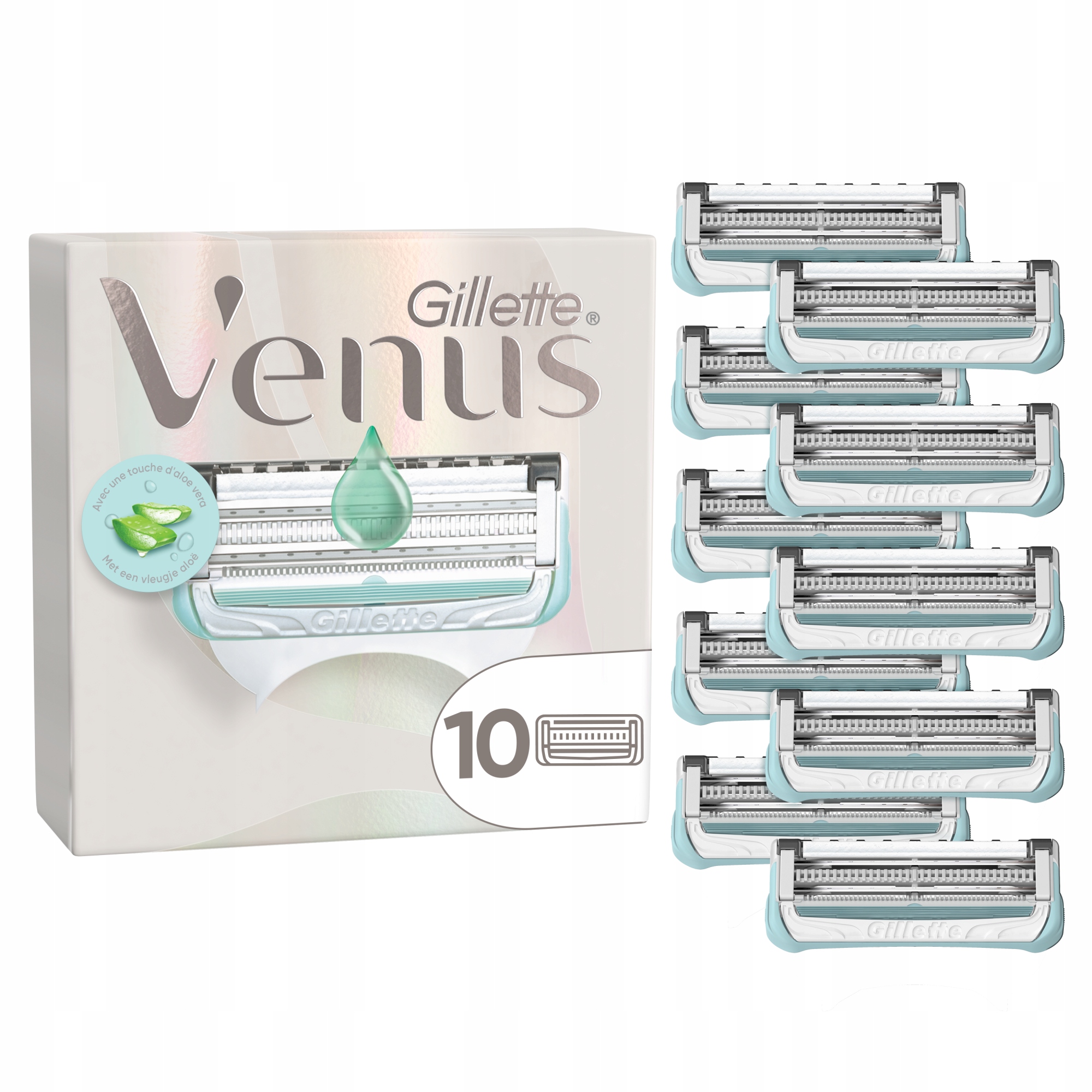 Žiletka Gillette Venus s 10 žiletkami na chĺpky a oblasť bikín